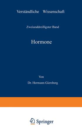 Giersberg / Loewen |  Hormone | Buch |  Sack Fachmedien