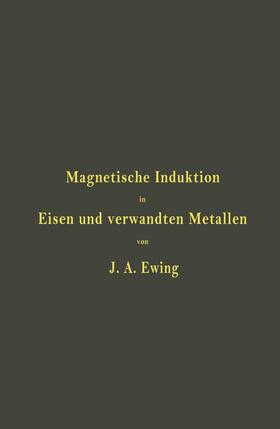 Ewing / Lindeck / Holborn |  Magnetische Induktion in Eisen und verwandten Metallen | Buch |  Sack Fachmedien