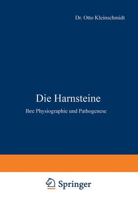 Aschoff / Kleinschmidt |  Die Harnsteine | Buch |  Sack Fachmedien