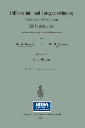 Tramer / Koestler |  Differential- und Integralrechnung | Buch |  Sack Fachmedien
