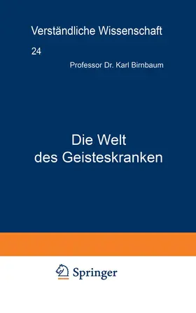 Birnbaum |  Die Welt des Geisteskranken | Buch |  Sack Fachmedien