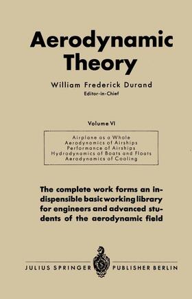 Durand |  Aerodynamic Theory | Buch |  Sack Fachmedien