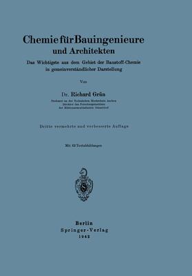Grün |  Chemie für Bauingenieure und Architekten | Buch |  Sack Fachmedien
