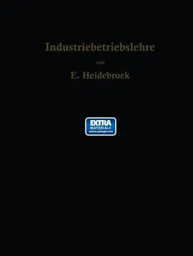 Heidebroek |  Industriebetriebslehre | Buch |  Sack Fachmedien