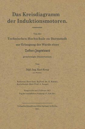 Krug |  Das Kreisdiagramm der Induktionsmotoren | Buch |  Sack Fachmedien