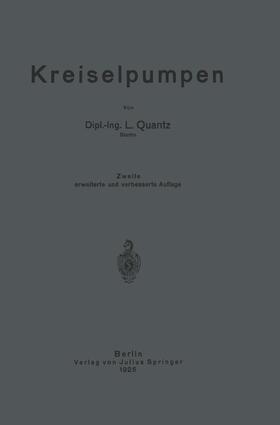 Quantz |  Kreiselpumpen | Buch |  Sack Fachmedien