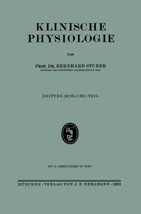 Stuber |  Klinische Physiologie | Buch |  Sack Fachmedien