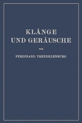 Trendelenburg |  Klänge und Geräusche | Buch |  Sack Fachmedien