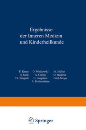 Langstein / Meyer / Schittenhelm |  Ergebnisse der inneren Medizin und Kinderheilkunde | eBook | Sack Fachmedien