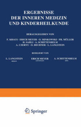 Langstein / Schittenhelm / Czerny |  Ergebnisse der Inneren Medizin und Kinderheilkunde | eBook | Sack Fachmedien