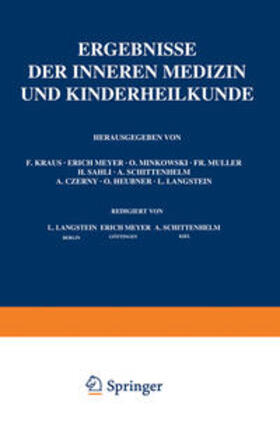 Langstein / Schittenhelm / Czerny |  Ergebnisse der Inneren Medizin und Kinderheilkunde | eBook | Sack Fachmedien