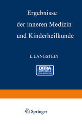 Langstein / Schittenhelm / Czerny |  Ergebnisse der inneren Medizin und Kinderheilkunde | eBook | Sack Fachmedien