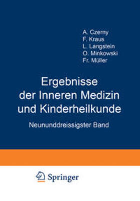 Langstein / Schittenhelm / Czerny |  Ergebnisse der Inneren Medizin und Kinderheilkunde | eBook | Sack Fachmedien