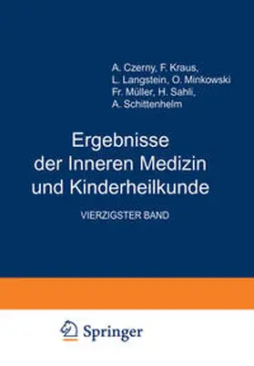 Langstein / Schittenhelm / Czerny |  Ergebnisse der Inneren Medizin und Kinderheilkunde | eBook | Sack Fachmedien