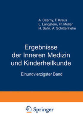 Langstein / Schittenhelm / Czerny |  Ergebnisse der inneren Medizin und Kinderheilkunde | eBook | Sack Fachmedien