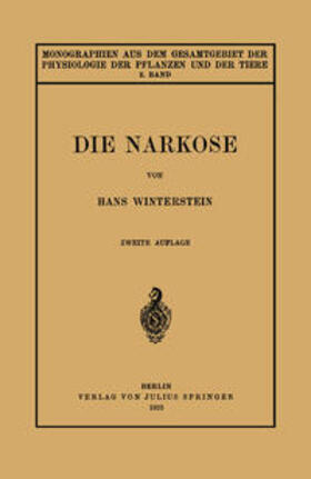 Winterstein / Czapek / Gildmeister |  Die Narkose | eBook | Sack Fachmedien