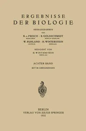 Frisch / Goldschmidt / Ruhland |  Ergebnisse der Biologie | eBook | Sack Fachmedien