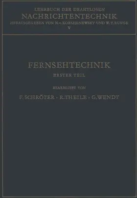 Schröter / Korshenewsky / Runge |  Lehrbuch Der Drahtlosen Nachrichtentechnik | Buch |  Sack Fachmedien