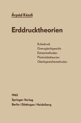 Kezdi |  Erddrucktheorien | Buch |  Sack Fachmedien