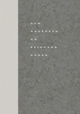 Götze |  Dem Andenken an Reinhard Dohrn | eBook | Sack Fachmedien