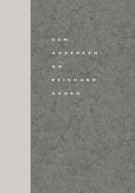 Götze |  Dem Andenken an Reinhard Dohrn | Buch |  Sack Fachmedien