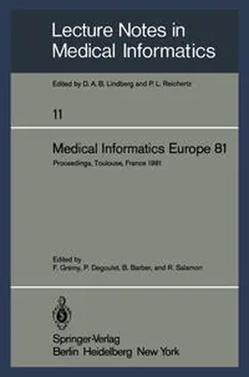 Gremy / Degoulet / Barber |  Medical Informatics Europe 81 | eBook | Sack Fachmedien