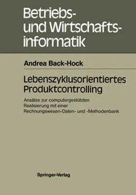 Back-Hock |  Lebenszyklusorientiertes Produktcontrolling | eBook | Sack Fachmedien