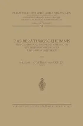 Coelln / Goldschmidt / Gerland |  Das Beratungsgeheimnis | eBook | Sack Fachmedien