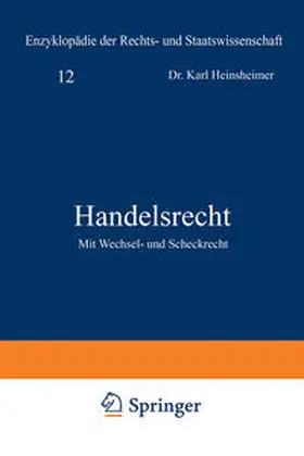 Heinsheimer / Geiler / Kohlrausch |  Handelsrecht | eBook | Sack Fachmedien