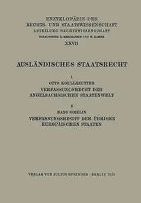 Koellreutter / Kohlrausch / Kaskel |  Ausländisches Staatsrecht | eBook | Sack Fachmedien