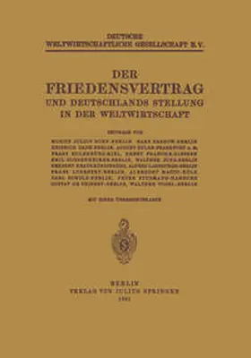 Bonn / Bedow / Lansburgh |  Der Friedensvertrag und Deutschlands Stellung in der Weltwirtschaft | eBook | Sack Fachmedien