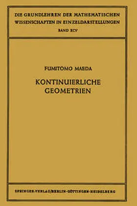 Maeda |  Kontinuierliche Geometrien | eBook | Sack Fachmedien