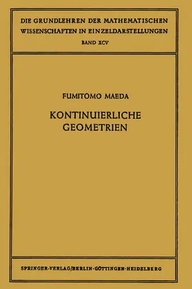 Maeda |  Kontinuierliche Geometrien | Buch |  Sack Fachmedien