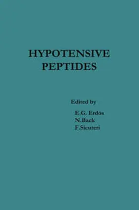 Erdös / Back |  Hypotensive Peptides | eBook | Sack Fachmedien