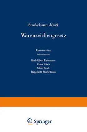 Storkebaum / Kraft |  Storkebaum-Kraft Warenzeichengesetz | eBook | Sack Fachmedien