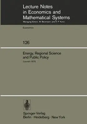 Chatterji / Rompuy | Energy, Regional Science and Public Policy | E-Book | sack.de