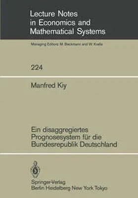 Kiy |  Ein disaggregiertes Prognosesystem für die Bundesrepublik Deutschland | eBook | Sack Fachmedien