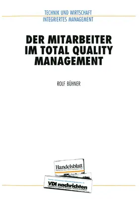 Bühner |  Der Mitarbeiter im Total Quality Management | Buch |  Sack Fachmedien