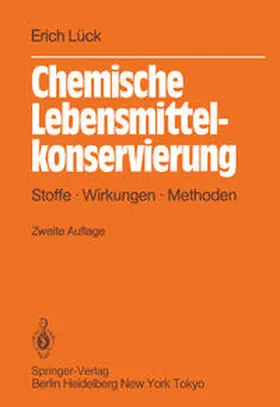 Lück |  Chemische Lebensmittelkonservierung | eBook | Sack Fachmedien