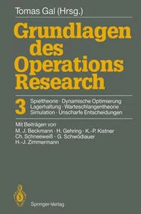 Gal |  Grundlagen des Operations Research | Buch |  Sack Fachmedien