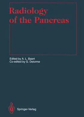 Baert |  Radiology of the Pancreas | eBook | Sack Fachmedien