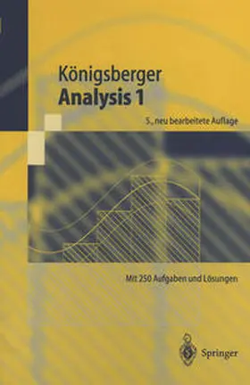 Königsberger |  Analysis 1 | eBook | Sack Fachmedien