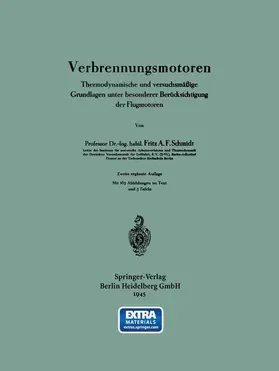 Schmidt |  Verbrennungsmotoren | Buch |  Sack Fachmedien