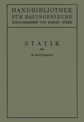Kaufmann / Otzen |  Statik | Buch |  Sack Fachmedien