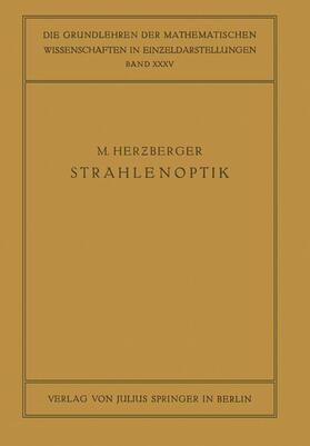 Herzberger / Courant |  Strahlenoptik | Buch |  Sack Fachmedien