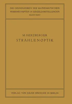 Herzberger / Courant |  Strahlenoptik | Buch |  Sack Fachmedien