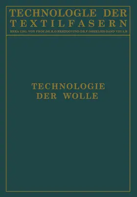 Glafey / Krüger / Ulrich |  Technologie der Wolle | Buch |  Sack Fachmedien