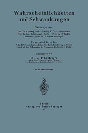 Czerny / Franz / Lubberger |  Wahrscheinlichkeiten und Schwankungen | Buch |  Sack Fachmedien