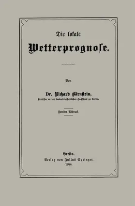 Börnstein |  Die lokale Wetterprognose | Buch |  Sack Fachmedien