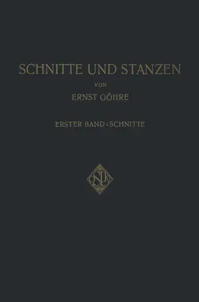 Göhre |  Schnitte und Stanzen | Buch |  Sack Fachmedien